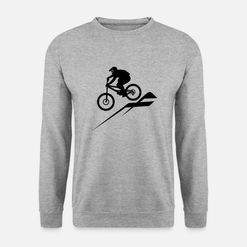 Downhill - Unisex Pullover - Weißgrau meliert