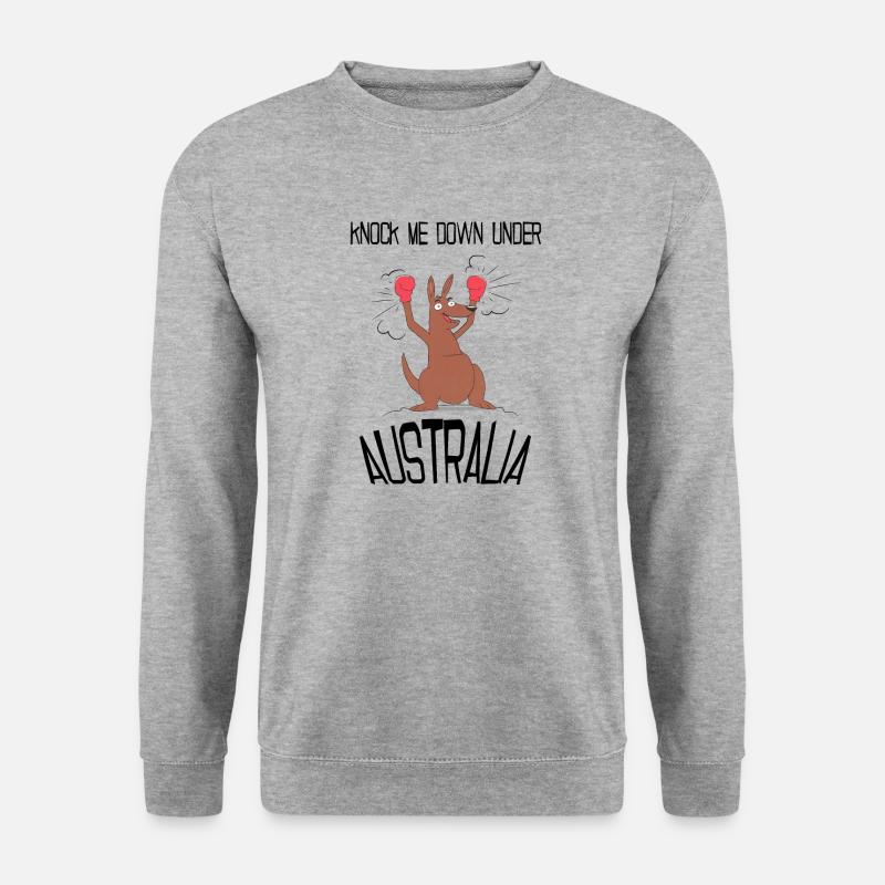 Australien - Unisex Pullover - Weißgrau meliert