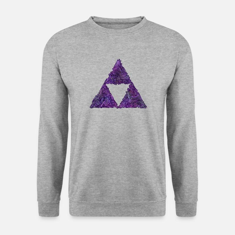 Bismuth Force トライフォース - Sweat-shirt Unisexe - gris chiné