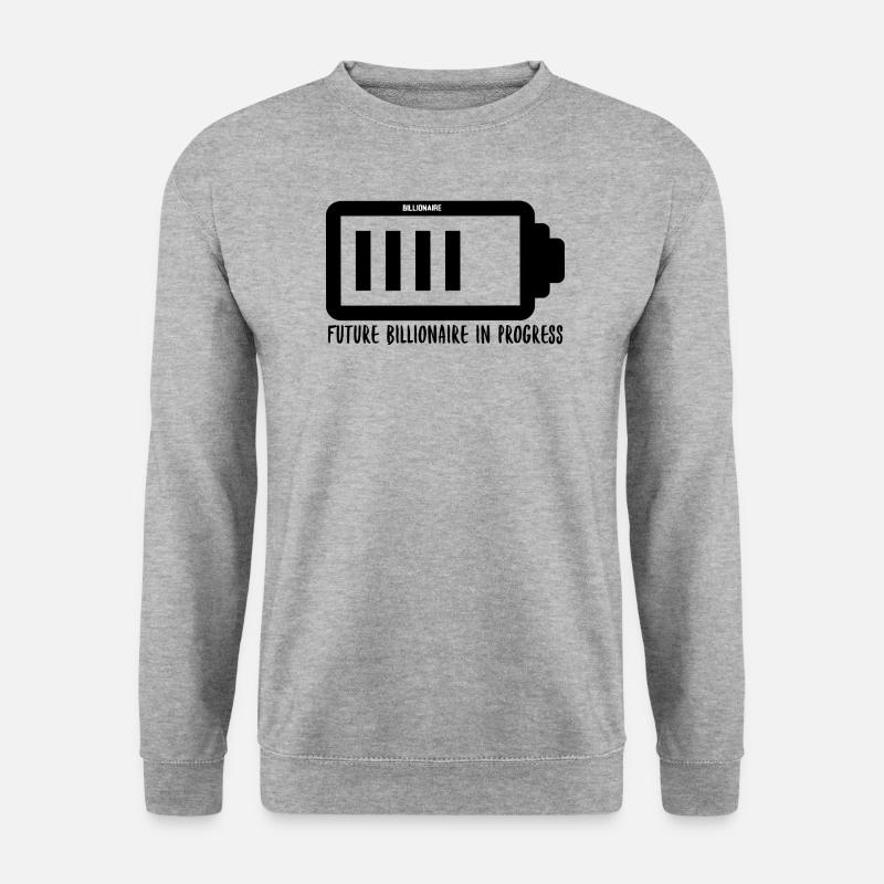 Future Billionaire In Progress - Unisex Sweatshirt - salt & pepper