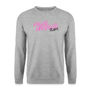 PowerWave - Unisex Pullover - Weißgrau meliert - Vorne - Alina (178cm) & Michal (187cm)