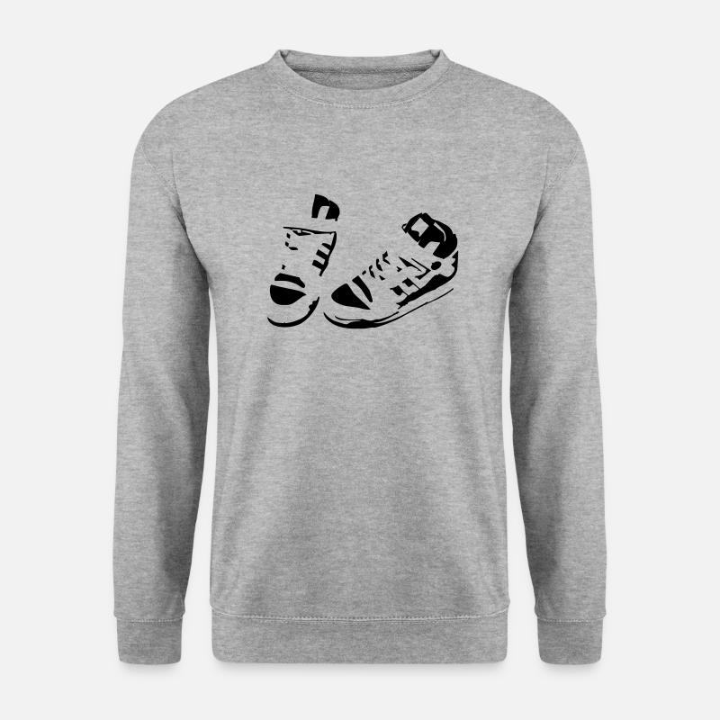 Sport Schuhe - Unisex Pullover - Weißgrau meliert