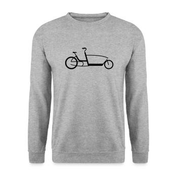 The Urban Arrow - Unisex Pullover - Weißgrau meliert - Vorne - Alina (178cm) & Michal (187cm)