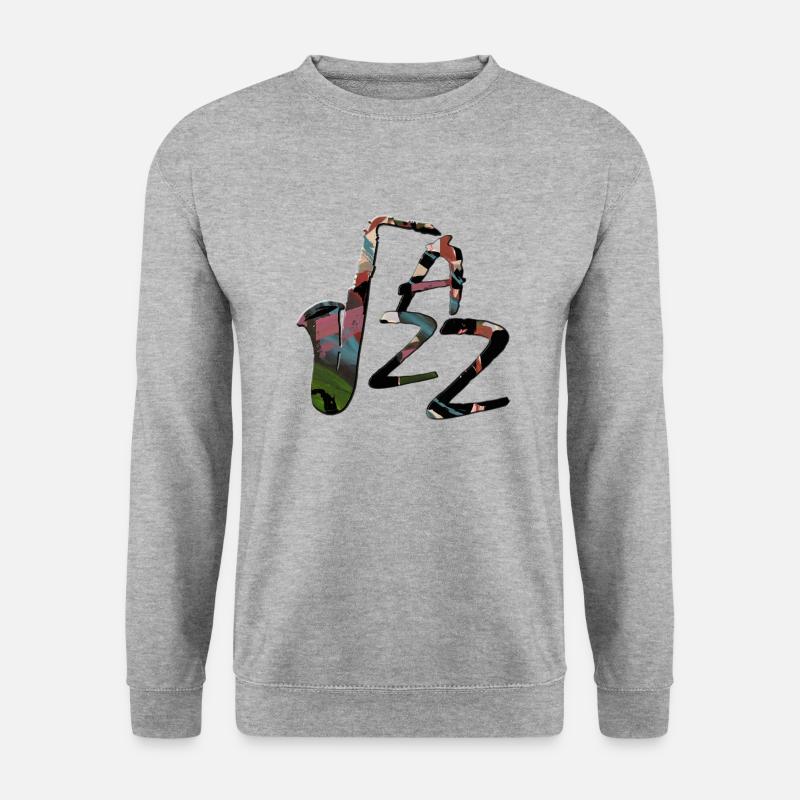 JAZZ - Unisex Pullover - Weißgrau meliert