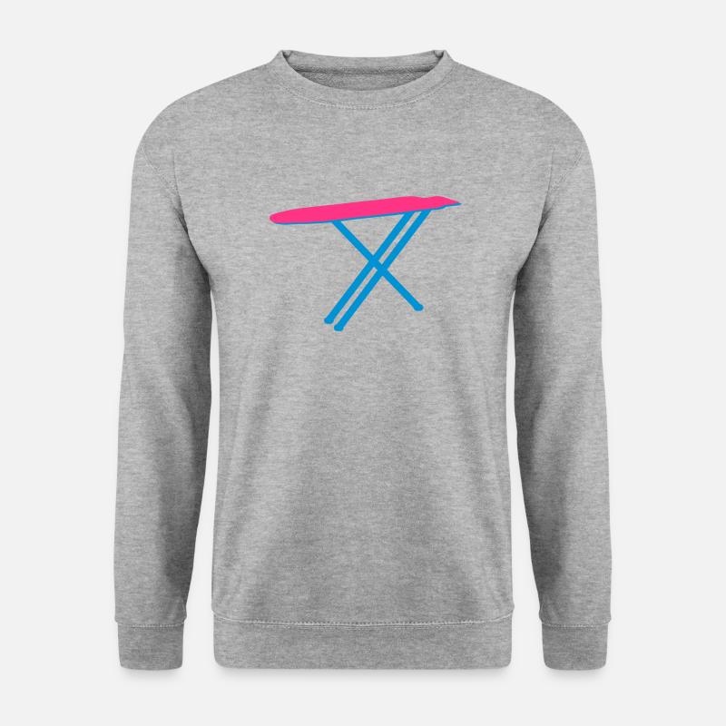 bügelbrett - Unisex Pullover - Weißgrau meliert