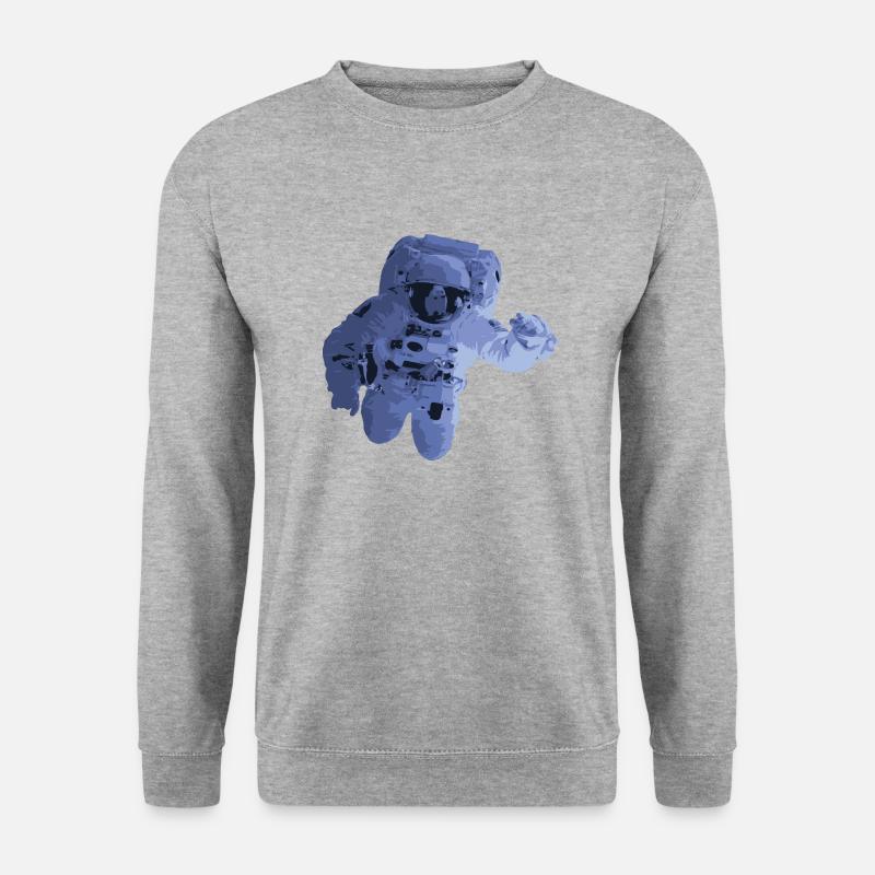 Astronaut - Unisex Pullover - Weißgrau meliert