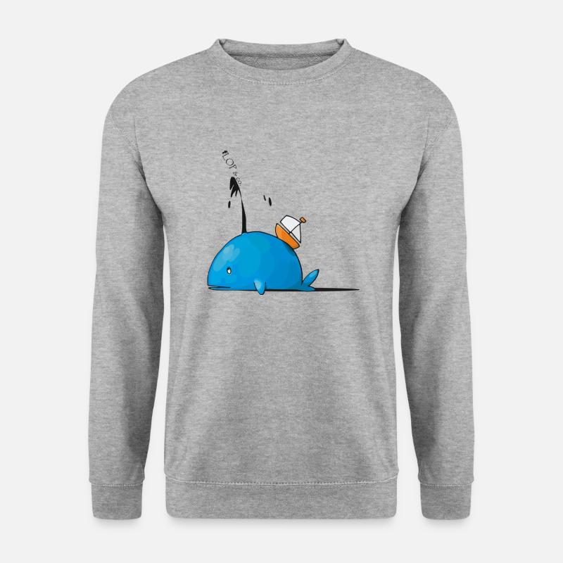 wal - Unisex Pullover - Weißgrau meliert