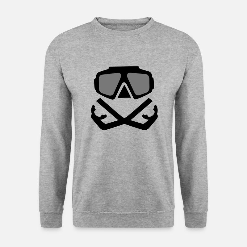 tauchen - Unisex Pullover - Weißgrau meliert