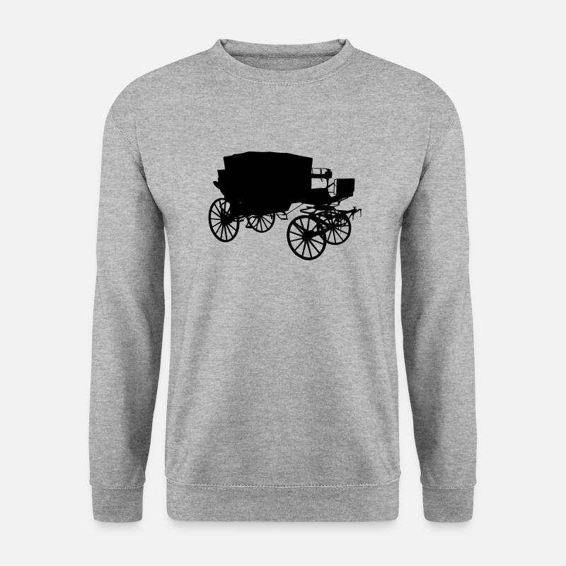 Kutsche - Unisex Pullover - Weißgrau meliert
