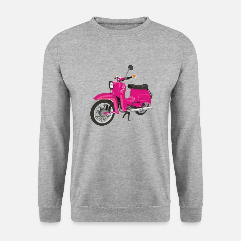 Schwalbe Pink - Unisex Pullover - Weißgrau meliert