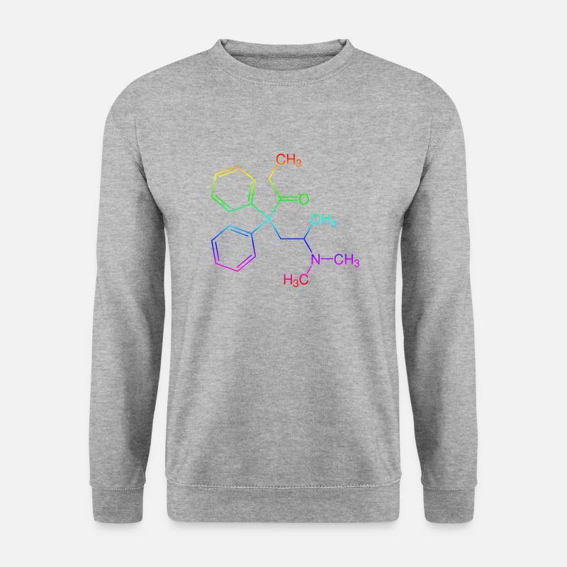 Methadone structural formula - Unisex Sweatshirt - salt & pepper