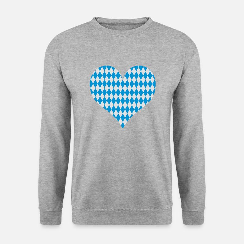 Bayern - Unisex Pullover - Weißgrau meliert
