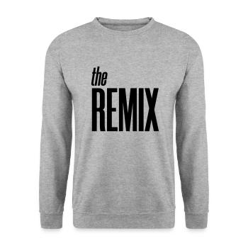 The Remix - Farbwechsel - Unisex Pullover - Weißgrau meliert - Vorne - Alina (178cm) & Michal (187cm)