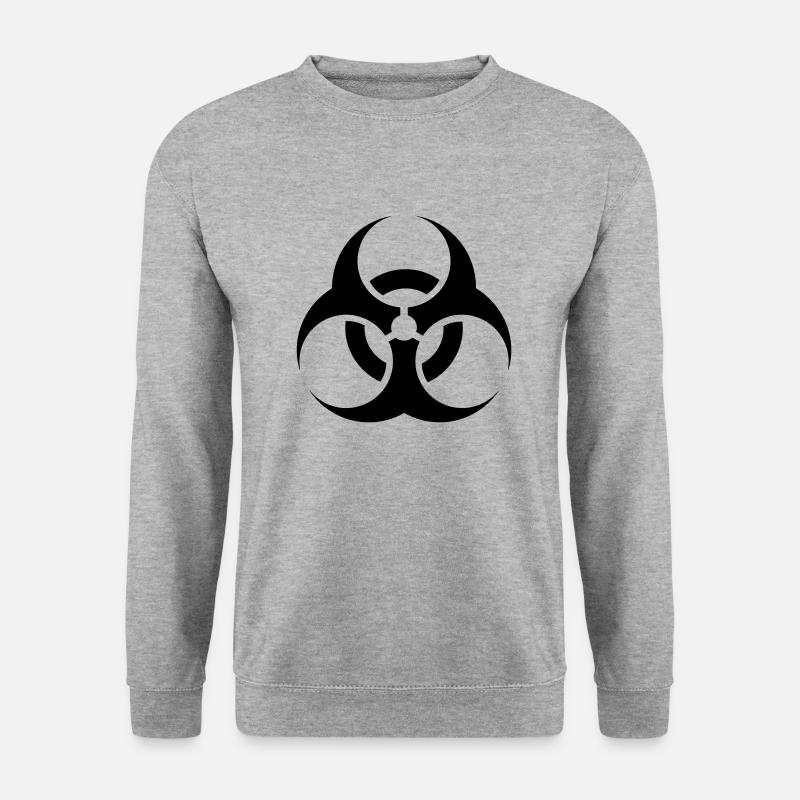 biohazard - Unisex Pullover - Weißgrau meliert