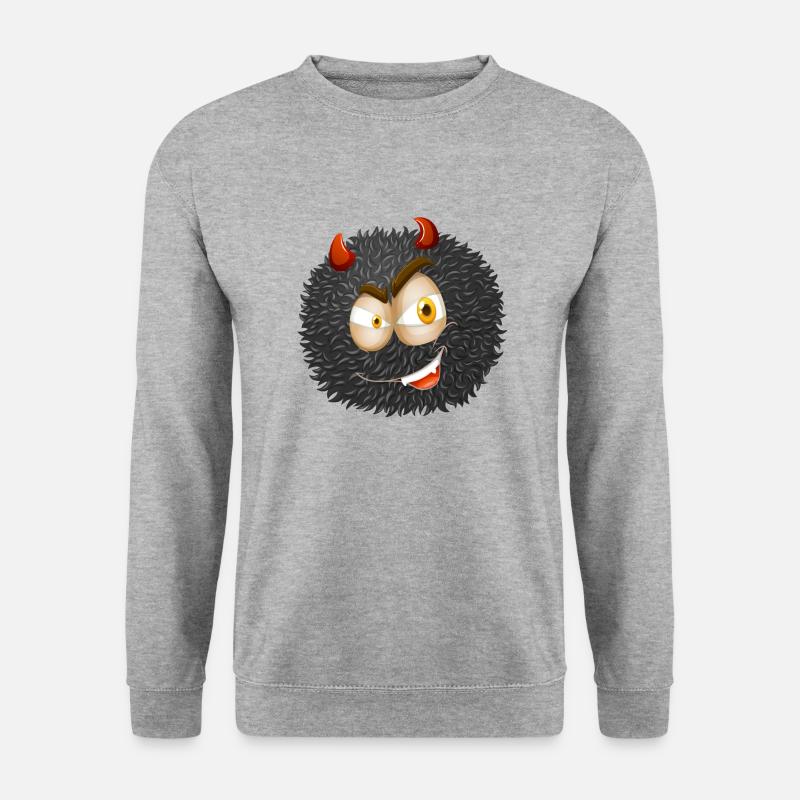 Monster - Unisex Pullover - Weißgrau meliert