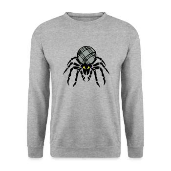 petanque araigne ball - Unisex Sweatshirt - salt & pepper - Front - Alina (178cm) & Michal (187cm)