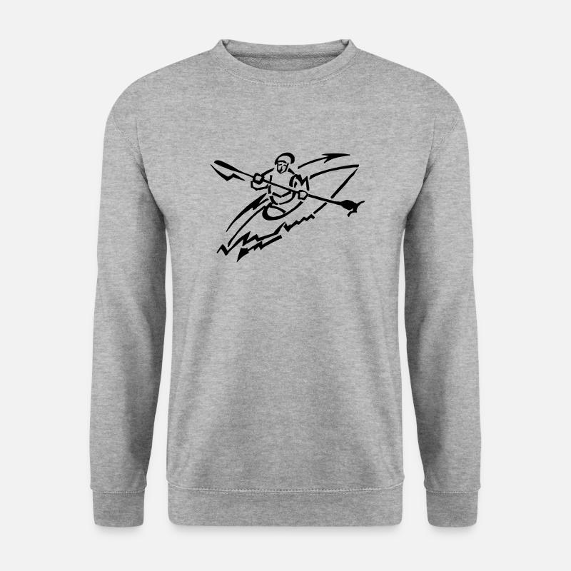 Kanu-AG-Logo - Unisex Pullover - Weißgrau meliert