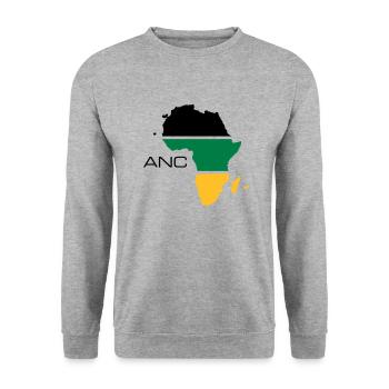 anc - Unisex Pullover - Weißgrau meliert - Vorne - Alina (178cm) & Michal (187cm)