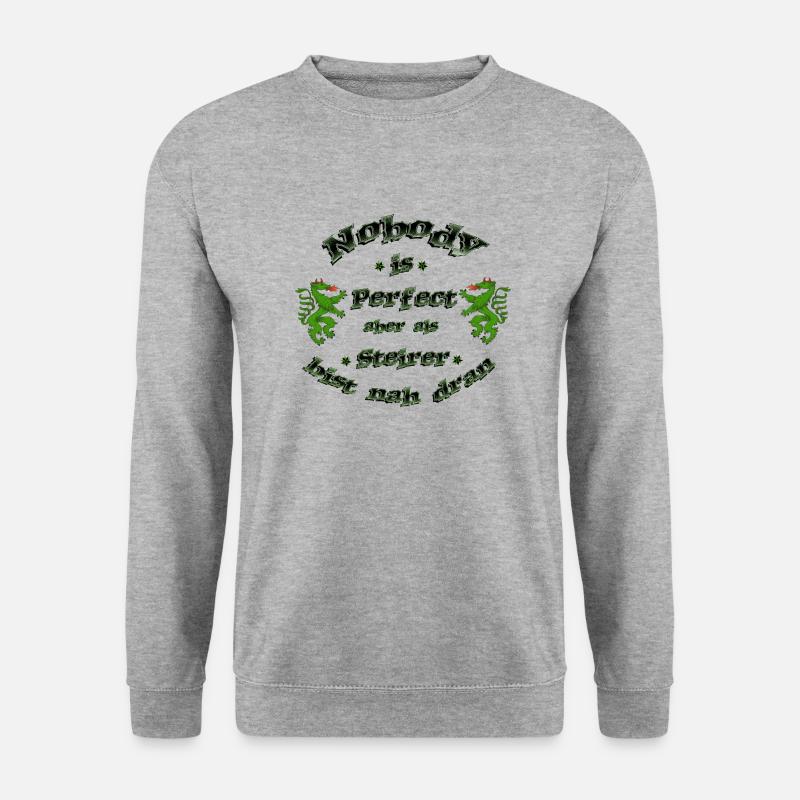 Steiermark - Unisex Pullover - Weißgrau meliert