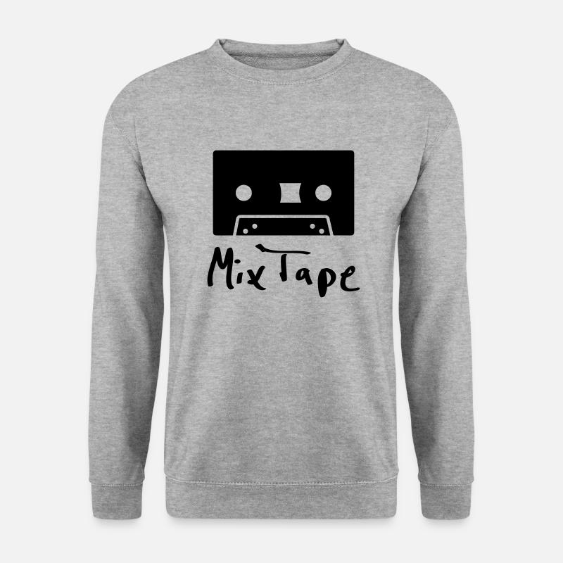 mix tape - Unisex Pullover - Weißgrau meliert