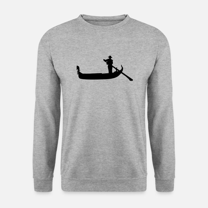 Gondel - Unisex Pullover - Weißgrau meliert