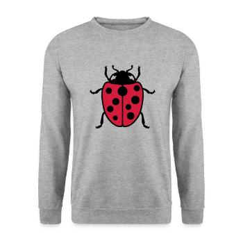 Ladybug - Unisex Sweatshirt - salt & pepper - Front - Alina (178cm) & Michal (187cm)