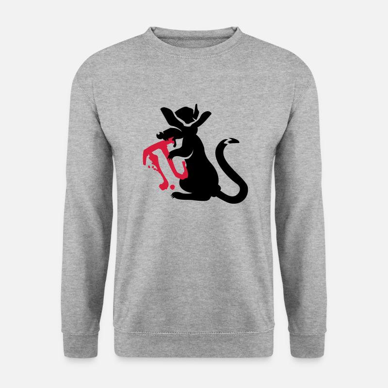 pi-rat / Pi-Ratte (e, 2c) - Unisex Sweatshirt - salt & pepper