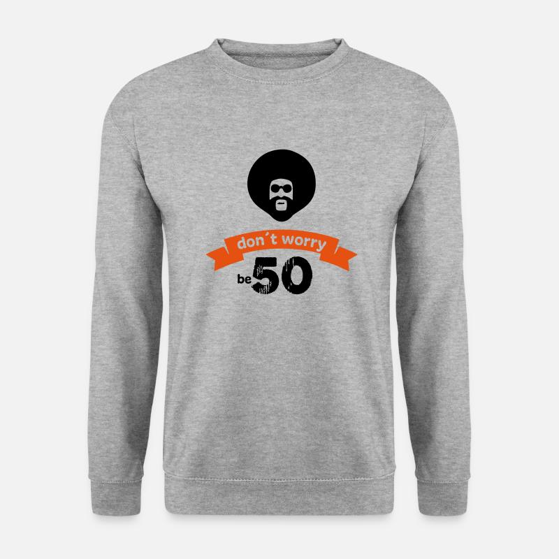 50 - Unisex Pullover - Weißgrau meliert