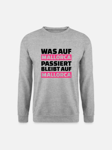Mallorca - Unisex Pullover - Weißgrau meliert