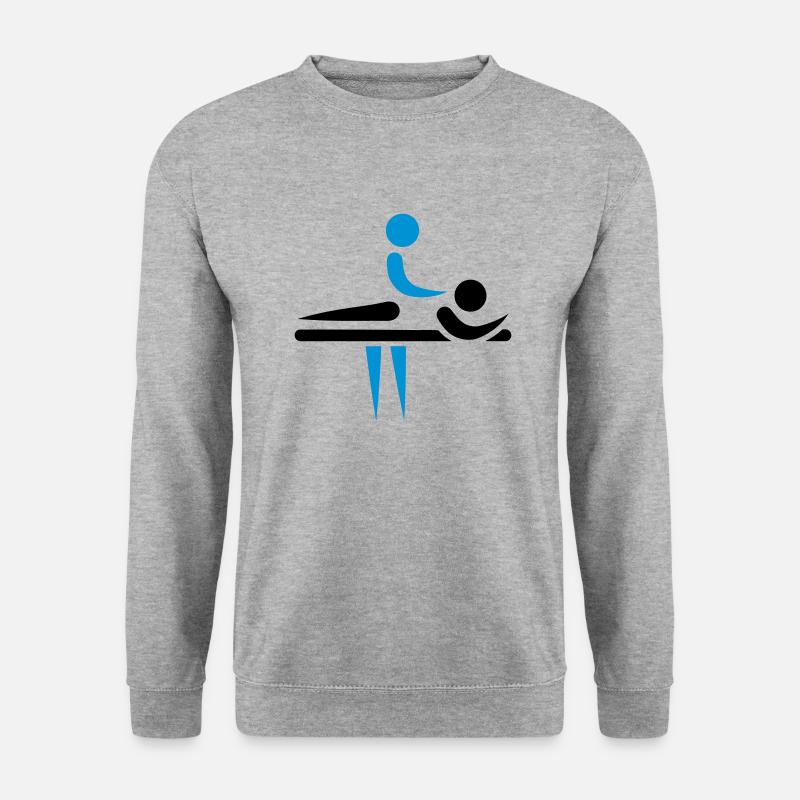 Physiotherapeut - Unisex Pullover - Weißgrau meliert