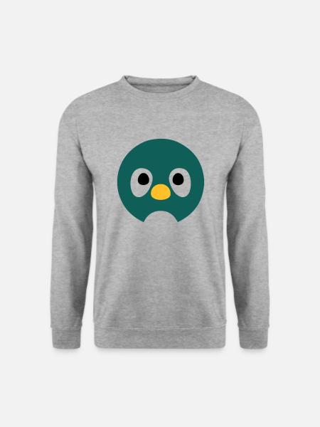 Cartoon Penguin Face - Unisex Sweatshirt - salt & pepper