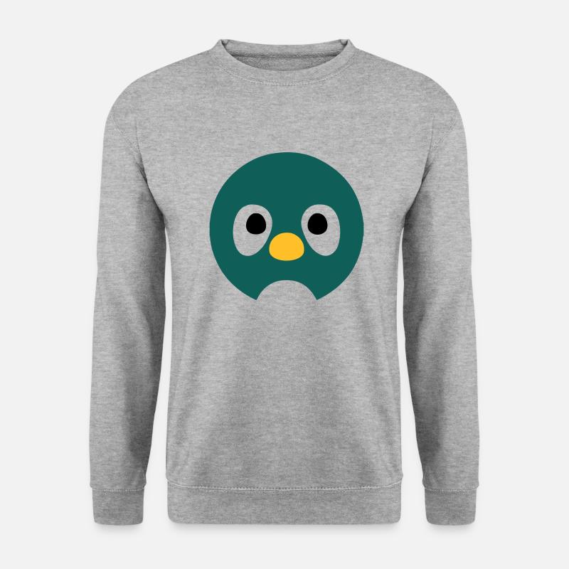 Cartoon Penguin Face - Unisex Sweatshirt - salt & pepper