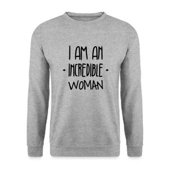 Mädchen / Fee / Prinzessin / Baby - Unisex Pullover - Weißgrau meliert - Vorne - Alina (178cm) & Michal (187cm)