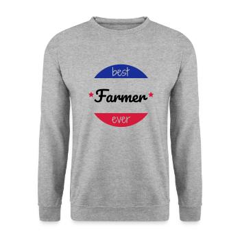 Agriculture Farming Farmer Agriculteur Landwirt - Unisex Sweatshirt - salt & pepper - Front - Alina (178cm) & Michal (187cm)