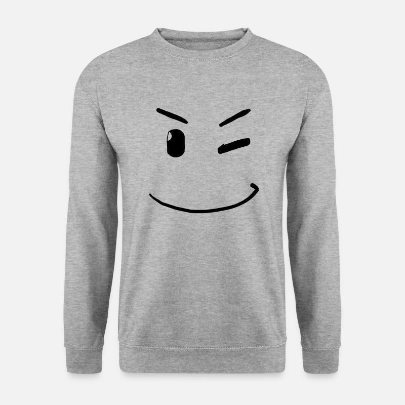 Winking Face - - Unisex Sweatshirt - salt & pepper