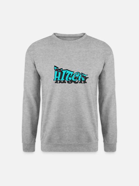 HITCH - Unisex Pullover - Weißgrau meliert