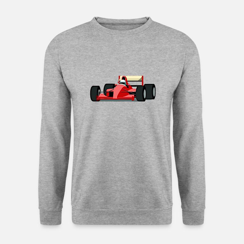 Rennwagen 1 - Unisex Pullover - Weißgrau meliert