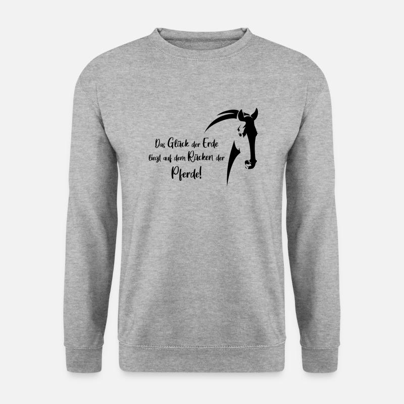 das glueck der erde - Unisex Pullover - Weißgrau meliert