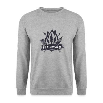 the Palatine Forest Palatinate T-Shirt Gift Hoodie Cap - Unisex Sweatshirt - salt & pepper - Front - Alina (178cm) & Michal (187cm)