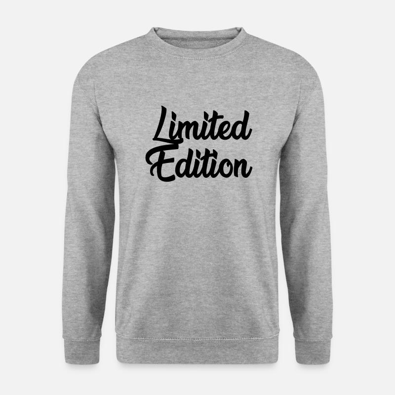 limited edition - Unisex Pullover - Weißgrau meliert