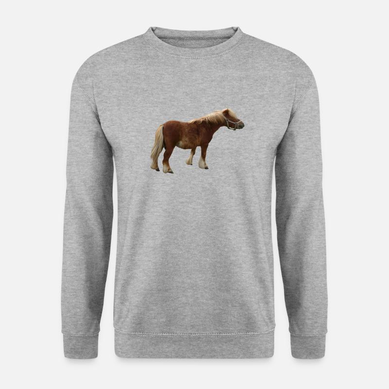 Pony - Unisex Pullover - Weißgrau meliert