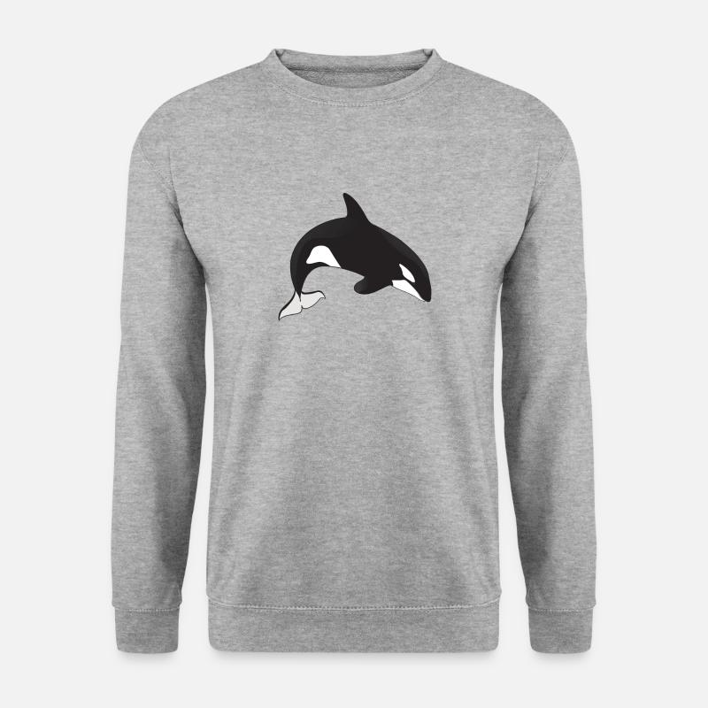 Killerwal - Unisex Pullover - Weißgrau meliert