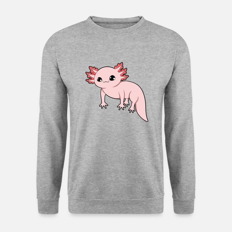 Axolotl - Unisex Pullover - Weißgrau meliert