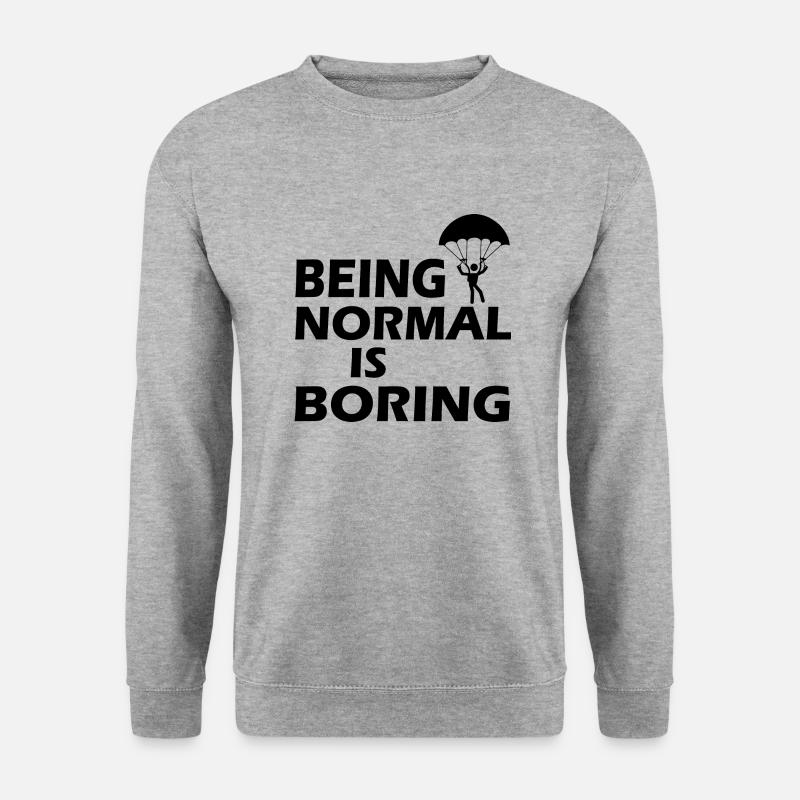 Paragliding - Unisex Pullover - Weißgrau meliert