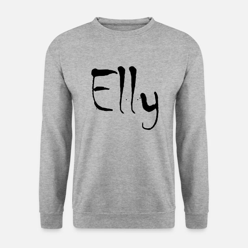 elly - Unisex Pullover - Weißgrau meliert