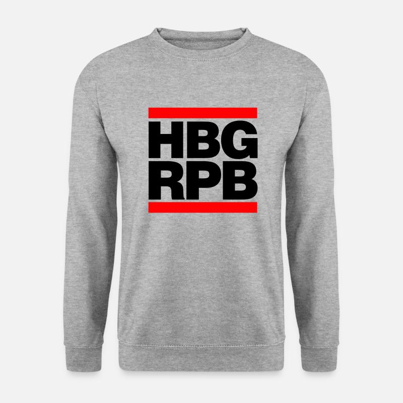 Hamburg Reeperbahn (HBG RPG) - Unisex Pullover - Weißgrau meliert