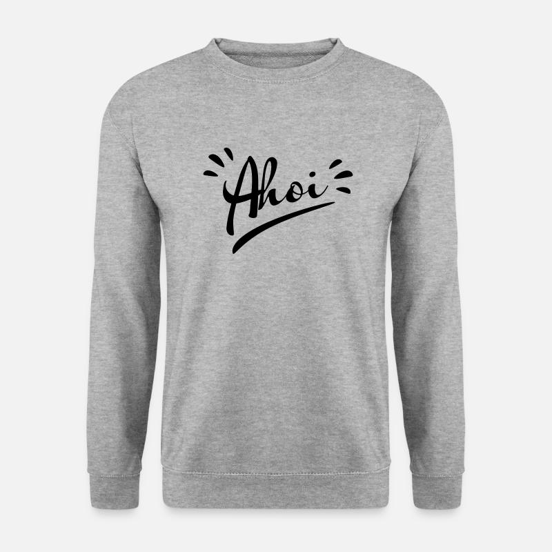 Ahoi - Unisex Pullover - Weißgrau meliert