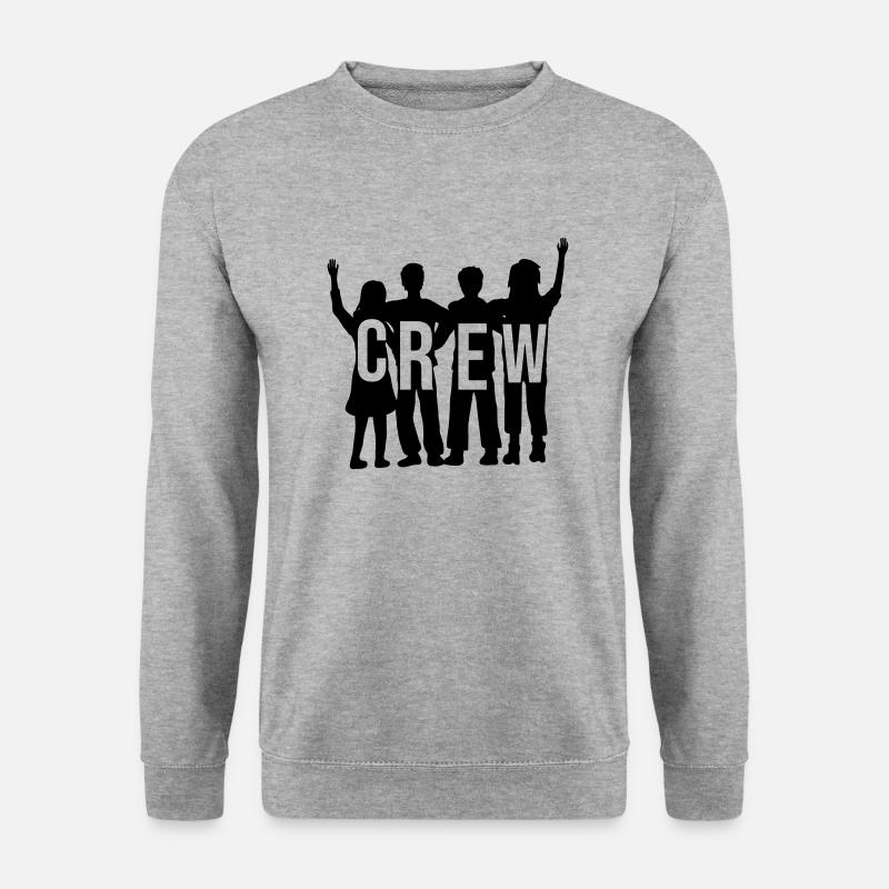 Team Crew Silhouette - Unisex Sweatshirt - salt & pepper