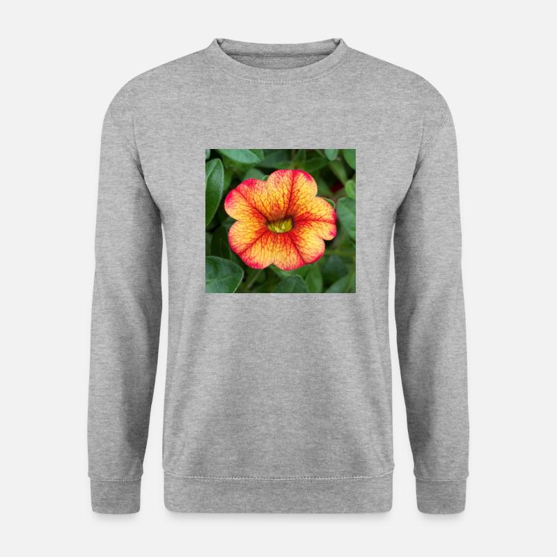 Petunie - Unisex Pullover - Weißgrau meliert