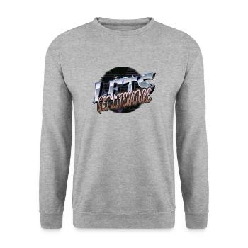 livre amoureux dragon book keeper shirt - Sweat-shirt Unisexe - gris chiné - Devant - Alina (178cm) & Michal (187cm)